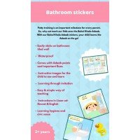 Bathroom pictoria and dua stickers